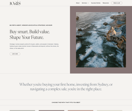 Joris Website Screenshot
