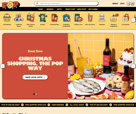 POP Local Website Screenshot